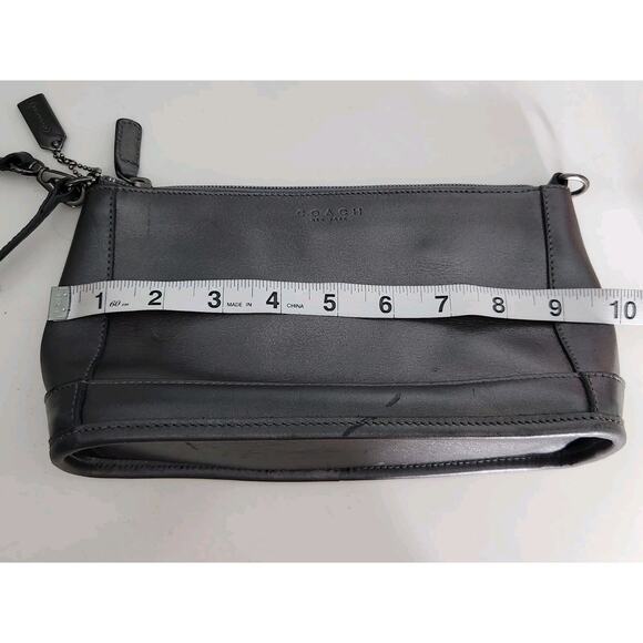 Coach Pearlized Bleecker Demi Zip Hand Bag Wristlet Gray J9E 6151 - Picture 10 of 14